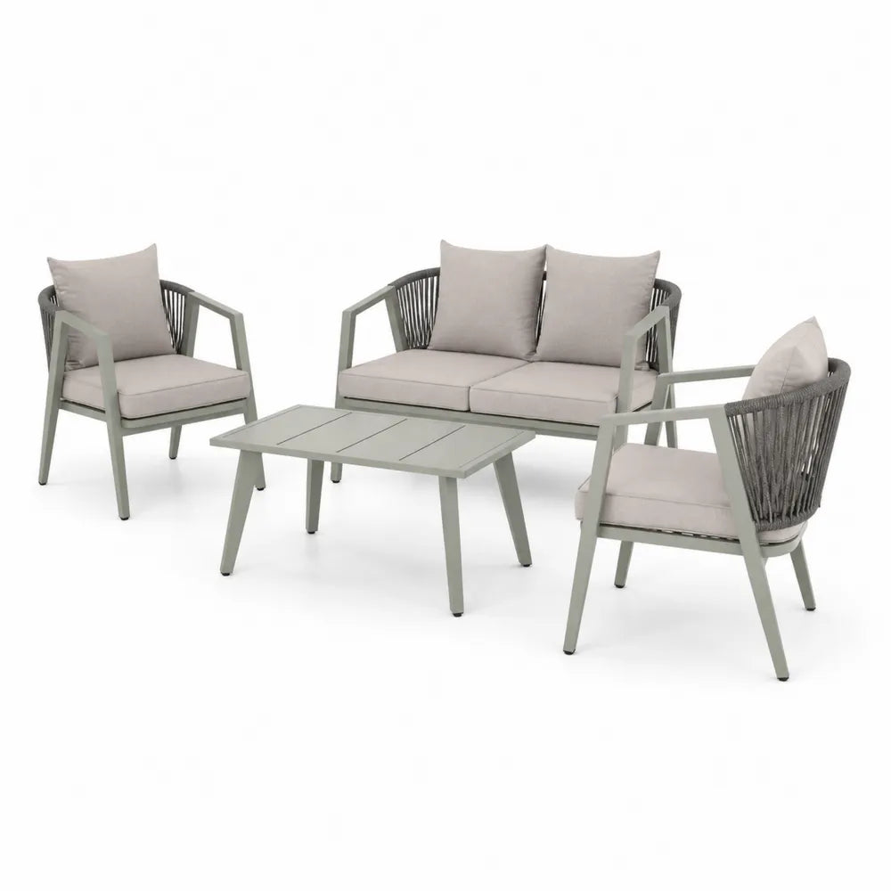 Conjunto de Sof¨¢s de Exterior de Aluminio y C