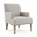 Sill¨®n de Tela Beige con Patas