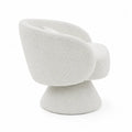 Silla giratoria de sal¨®n en tela boucl¨¦
