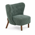 Silla de tela de poli¨¦ster verde con patas