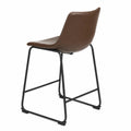 Taburete de PU Marr¨®n con Estructur