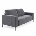 Sof¨¢ de 2 plazas de pana gris con pata