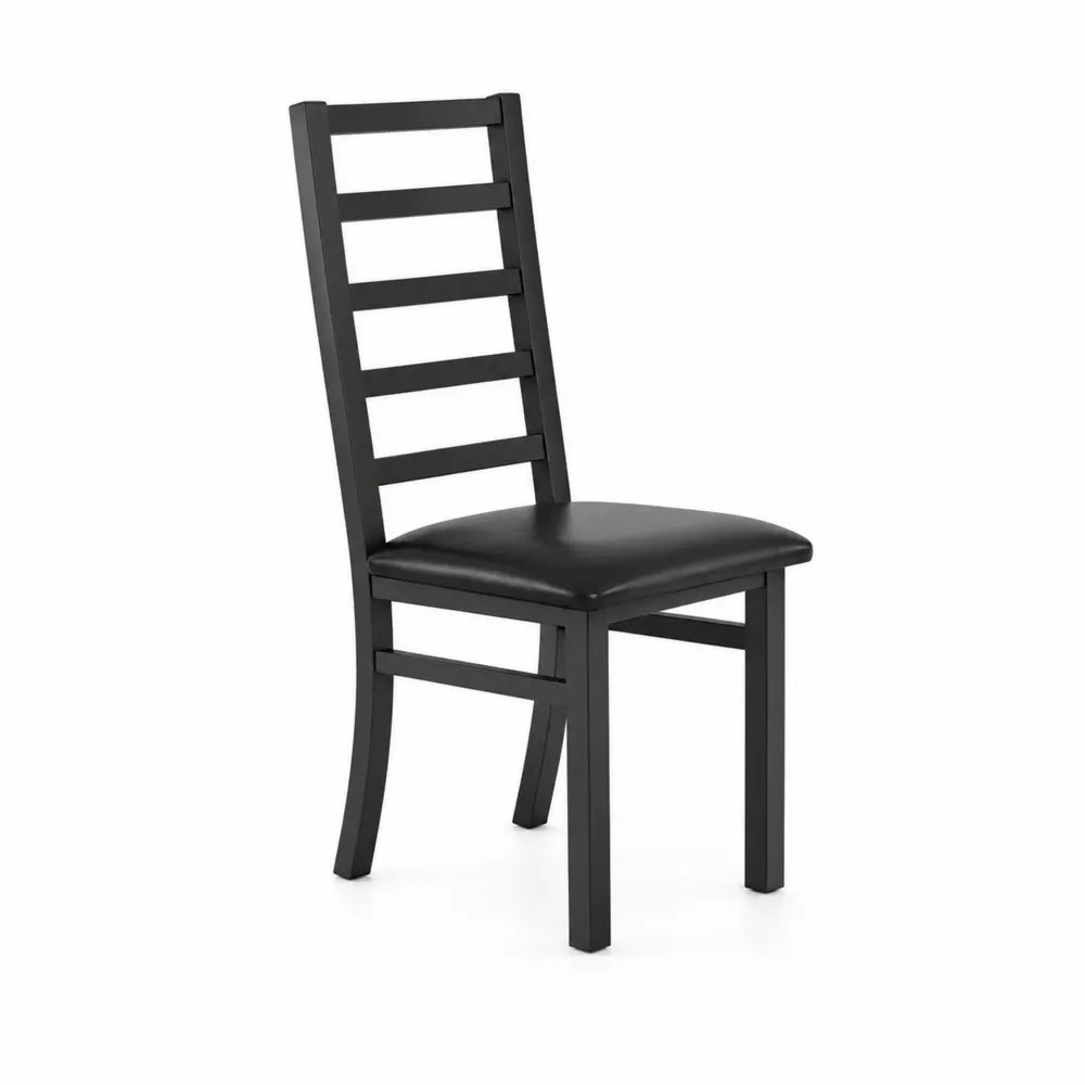 Silla de Madera Negra con Asiento de P