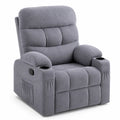 Sill¨®n Reclinable de Tela con Porta